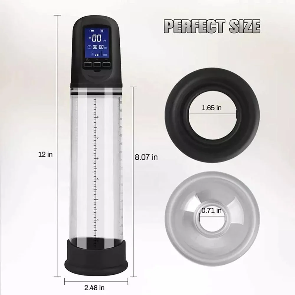 Penis Pump Penis Enlarger USB Rechargeable Electric Penis Enlargement Extender Vacuum Pump Sex Toys for Men