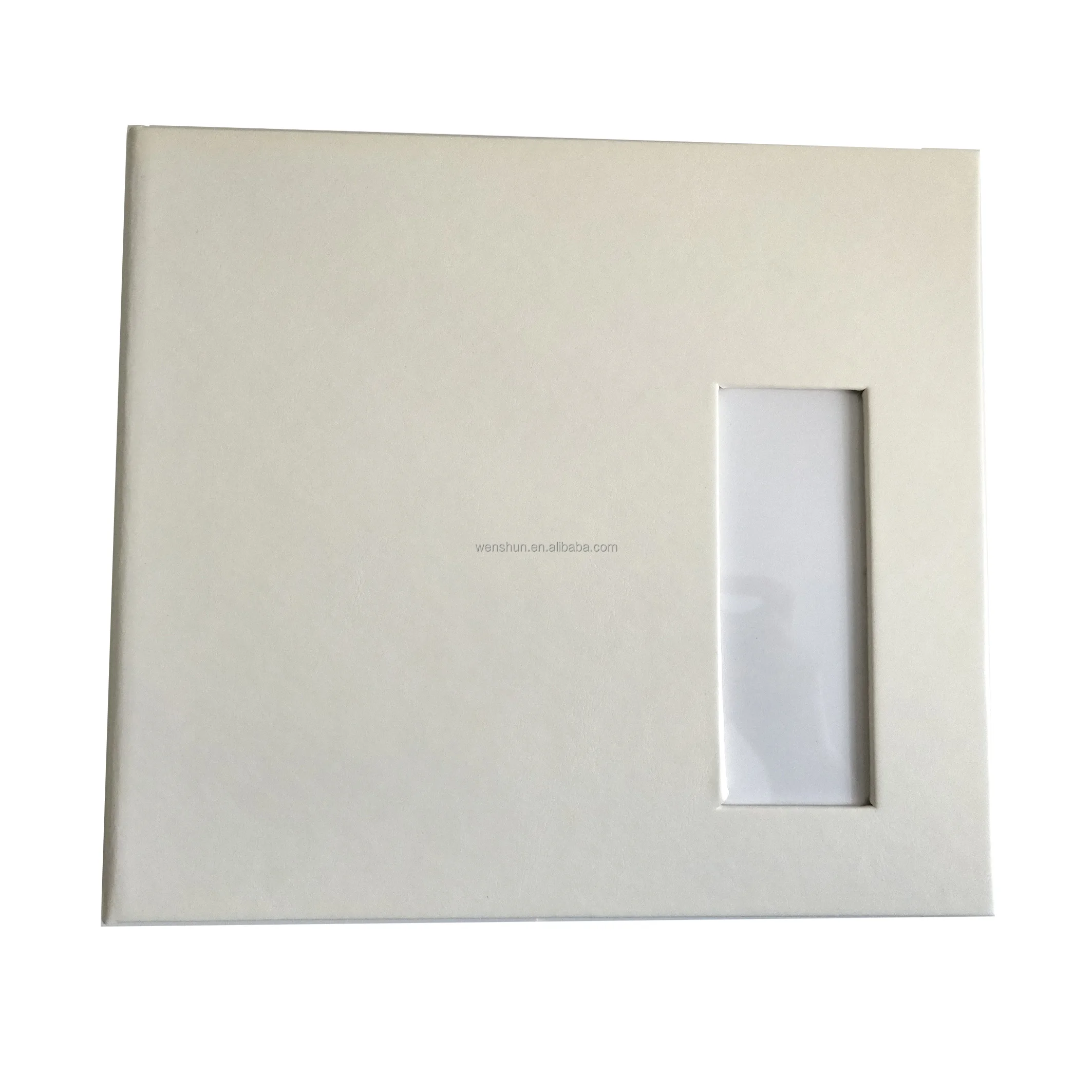 High Quality Luxury White Paper scrapbook Photo Album with Gift Box