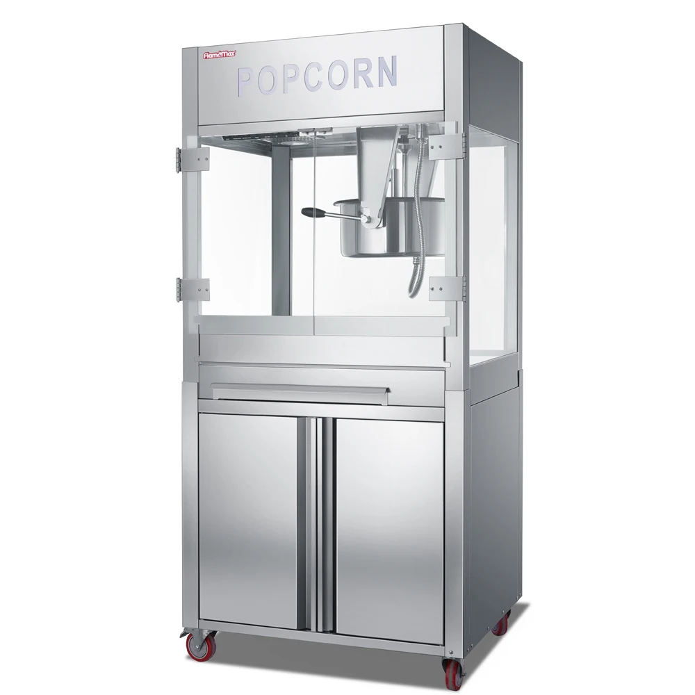 Cinema Use Big Capacity Popcorn Vending Machine 32oz Commercial Stainless Steel Popcorn Maker