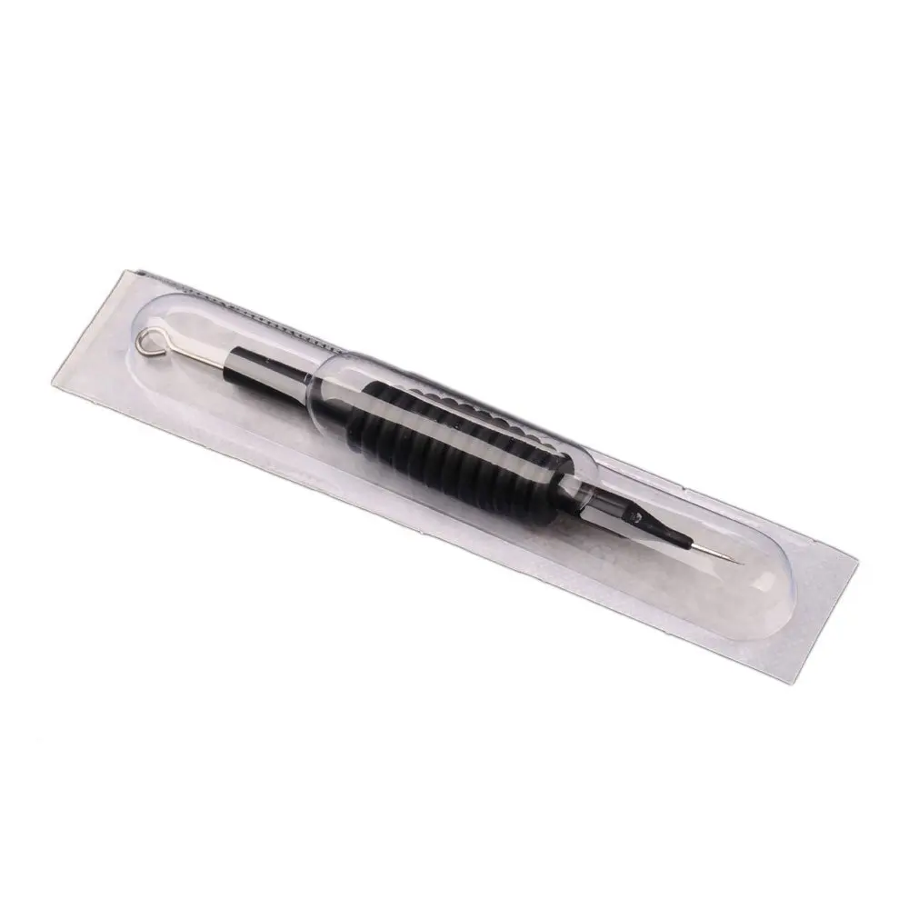 Disposable Sterile Tattoo Machine Gun Grip Needle Silicone Grip Permanent Makeup Beauty Tool Tattoo Tube