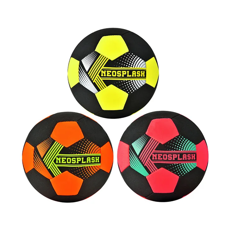 Soccer Ball Standard Size Custom Machine-stitched Football Ball Neoprene Material Beach Sports
