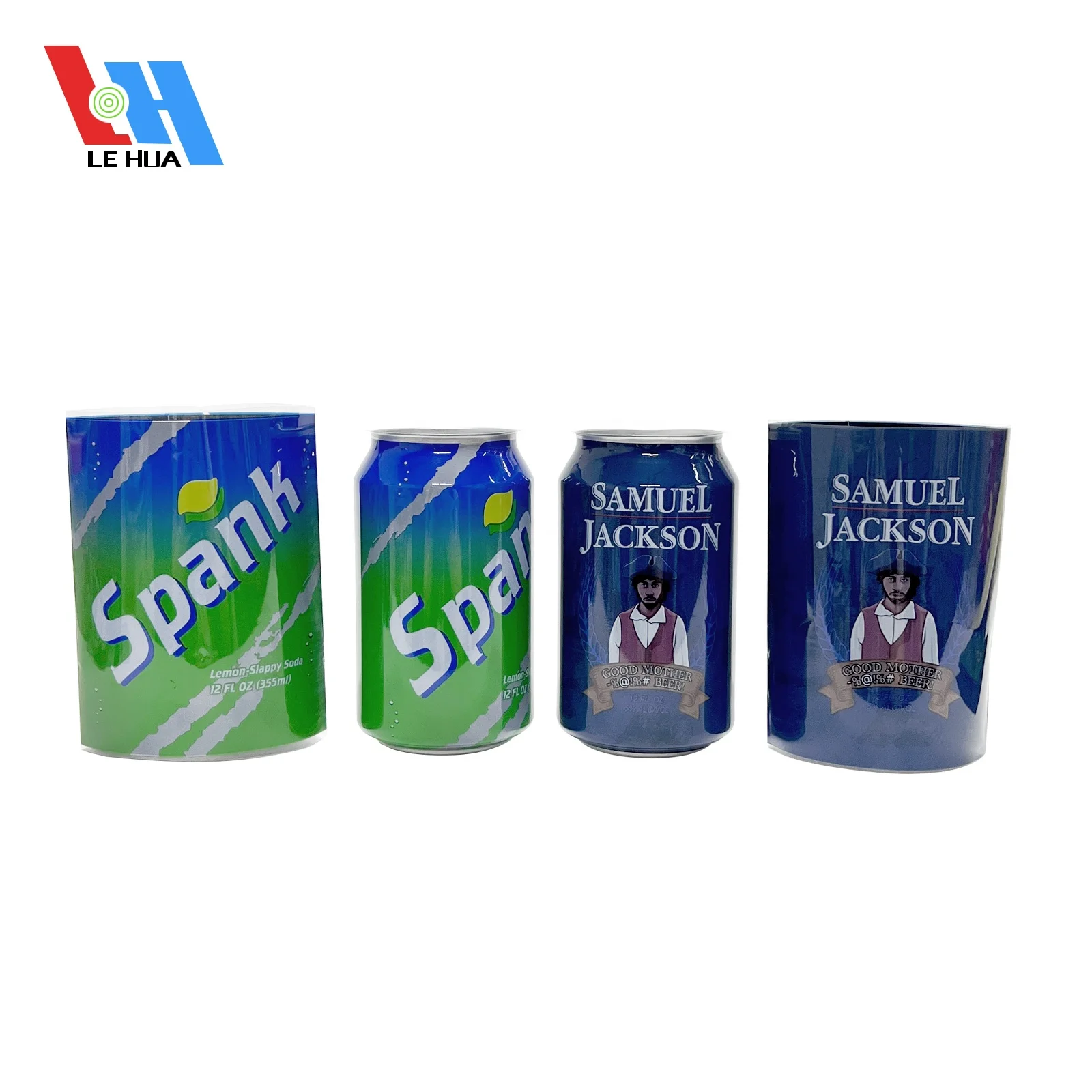 Digital Printing Heat PVC PET Shrink Sleeve Labels for 12 oz  Beer Cans