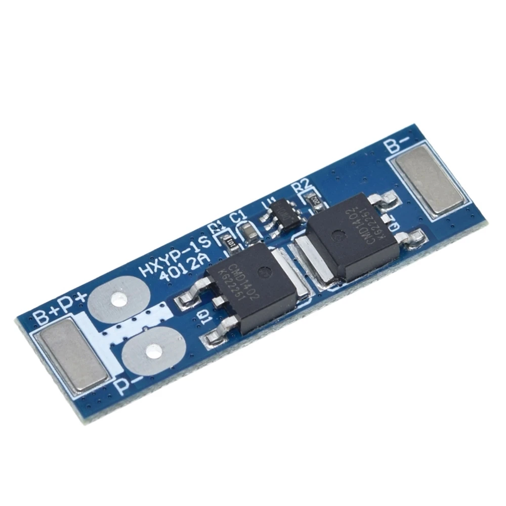 1S 12A 3.7V Li-ion / 3.2V Lifepo4 18650 Battery Charging Protection Board Short Circuit Protection BMS PCM For Electric Motor