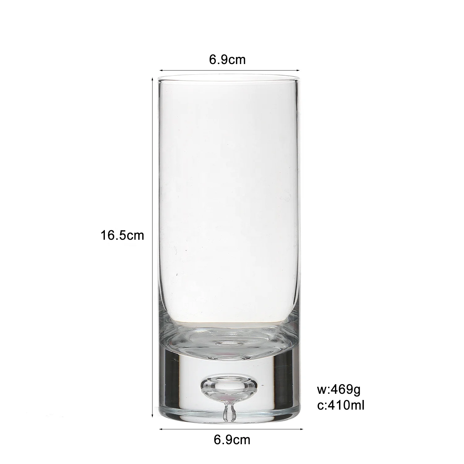 Bubble Heavy Base Whiskey Glass Drinking Glasses Stemless Wine Glass