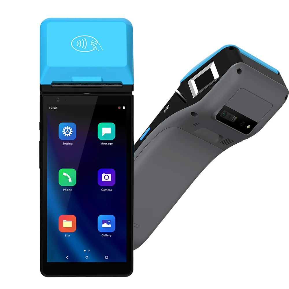 4G/3G/2G WLAN Bluetooth VPN NFC Android Touch Screen POS Terminal With Built In Battery Z500C