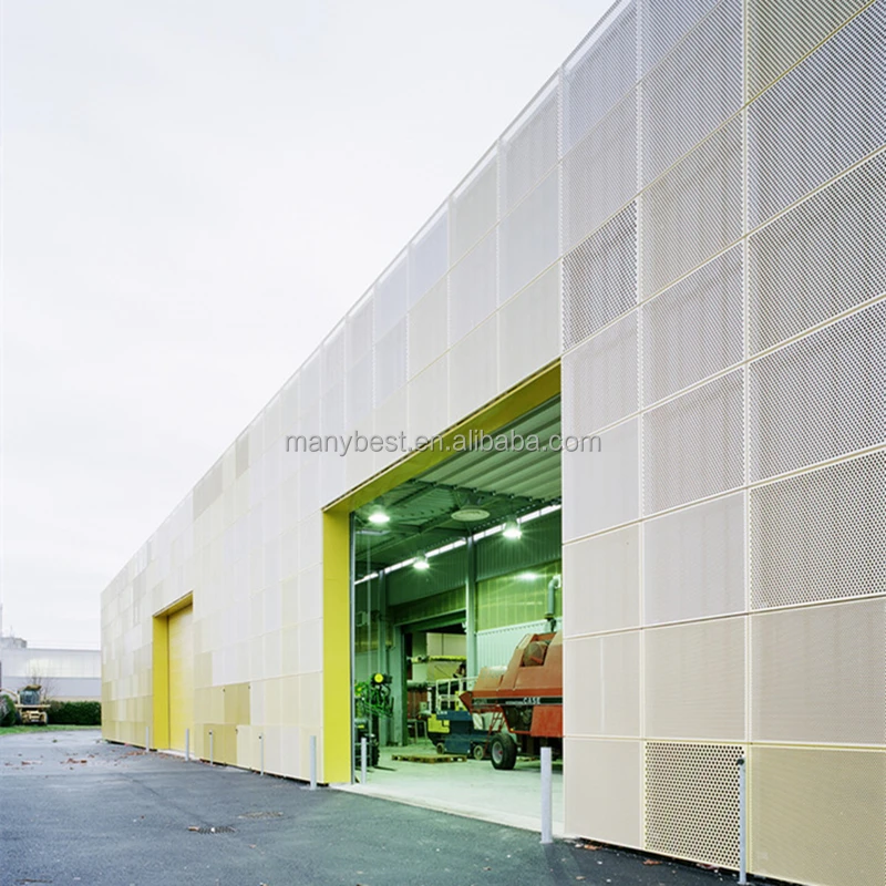American style exterior facade perforated aluminum plates for exterior facades
