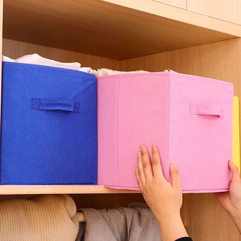 High Quality Collapsible Cube Bins Non-Woven Closet Organizer Storage Box