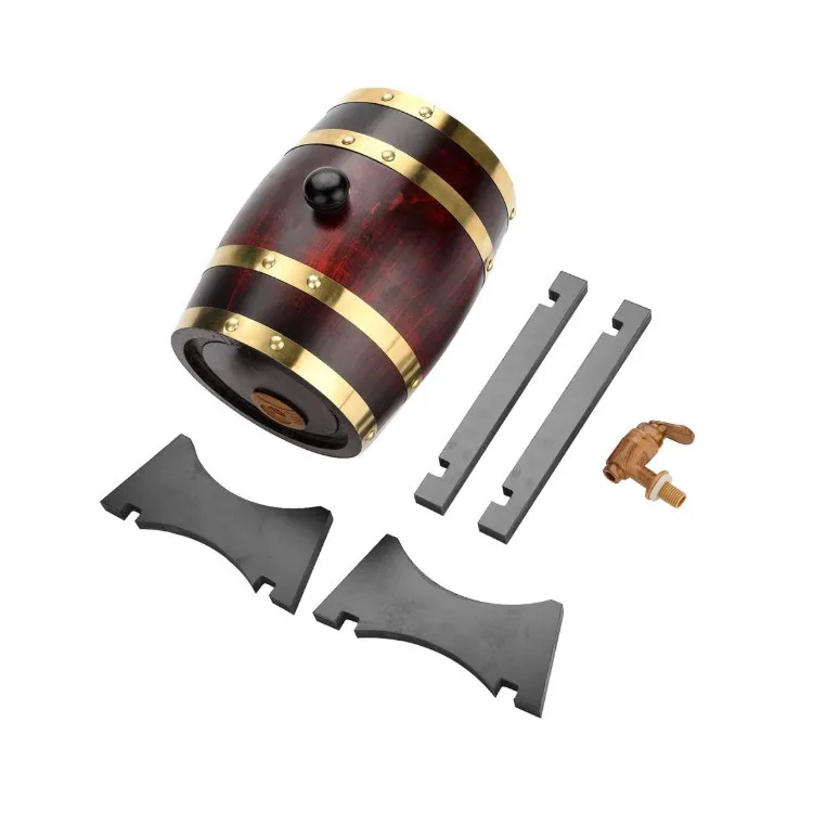 Perfect vintage stable handmade big capacity bar display oak wooden wine barrels