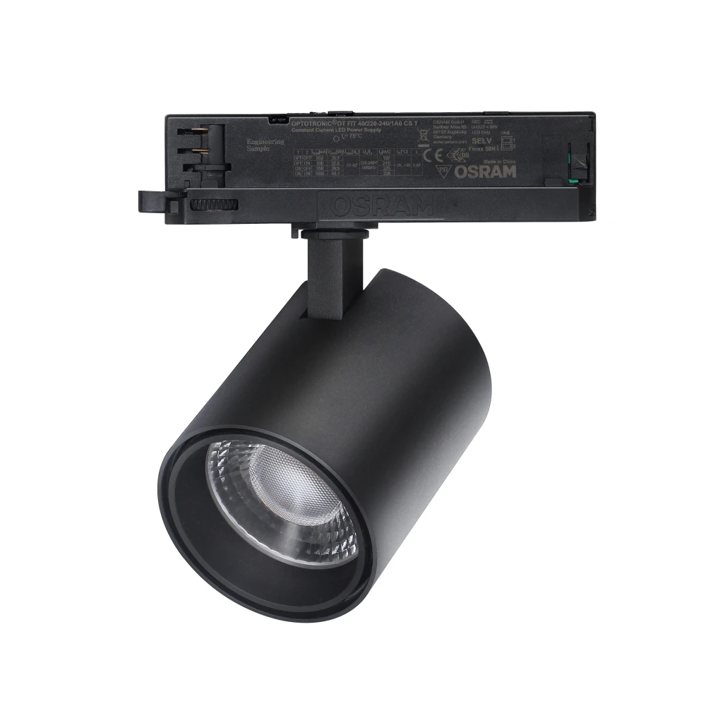 CE Rohs factory price 2 3 4 6 Wire Rail Retail High Cri RA80 90 97 Cob Led Track Light For 10W 15W 20W 30W 40W spot lighting