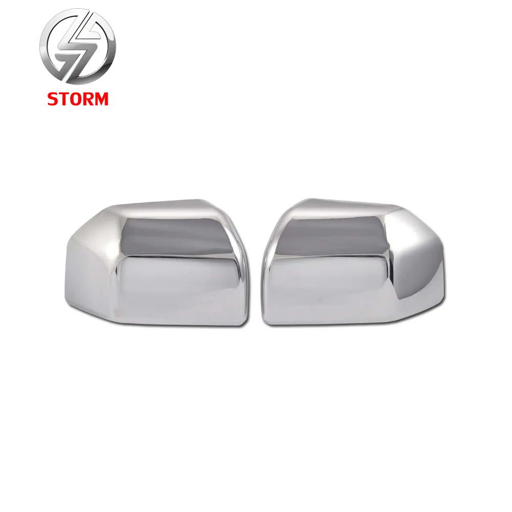 Presell Trunk Door Side Mirror Cover Buckle Chrome Plastic  For FORD F-150 F150 15 16 17 18