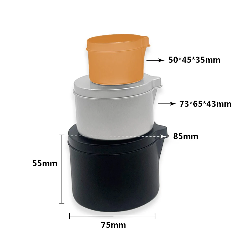 Custom gold and silver black yellow metal round candle tin Tin Massage oil Cosmetic cream Candle jar metal tin with lid nozzle