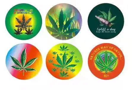Colorful 3D Holographic Grinder 40mm 50mm 63mm 3 Layers Herb Grinder 3D Plastic Stickers Grinder Tobacco Smoking Accessories