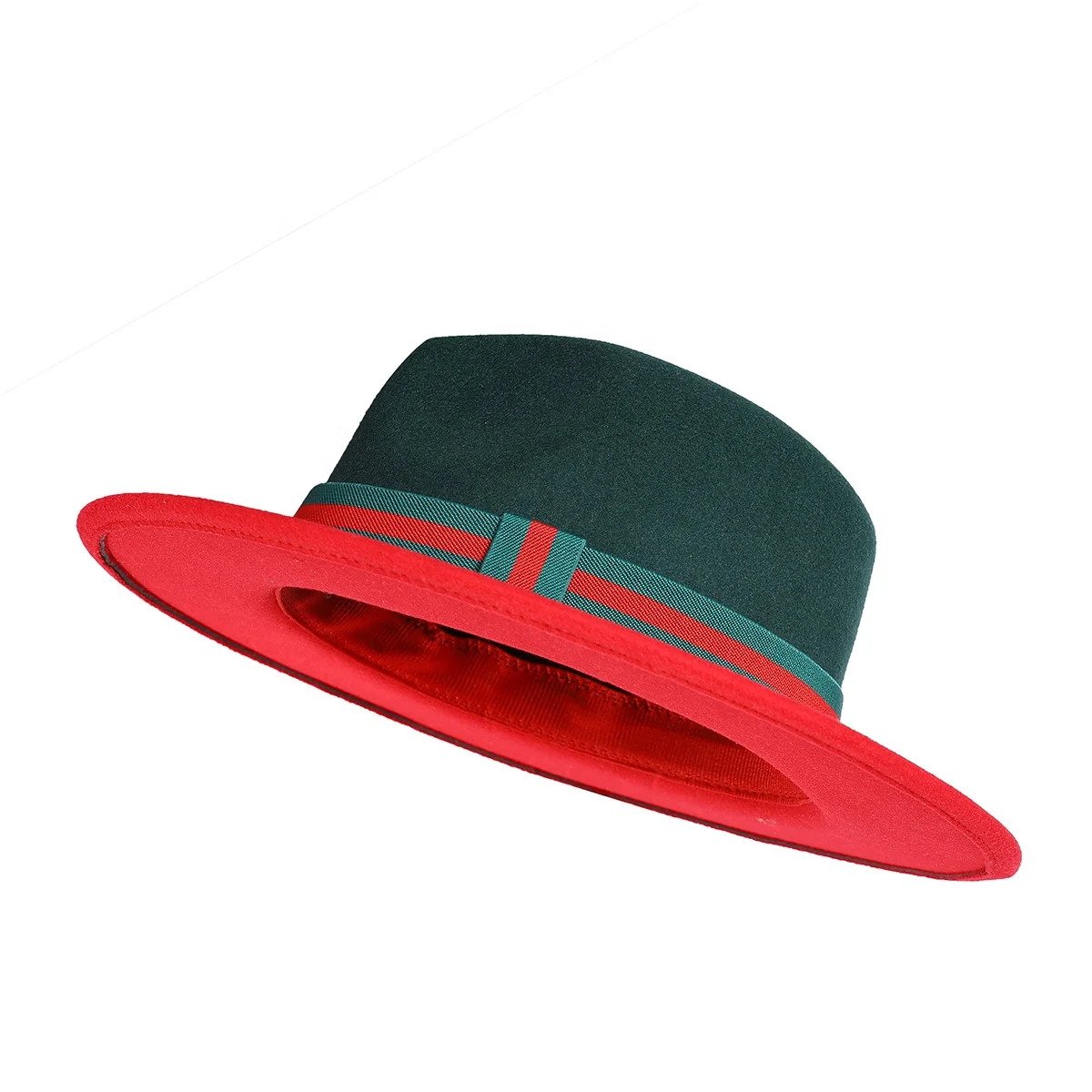 Wholesale 2021 Women & Men Two Tone Wide Brim Fedora Hat
