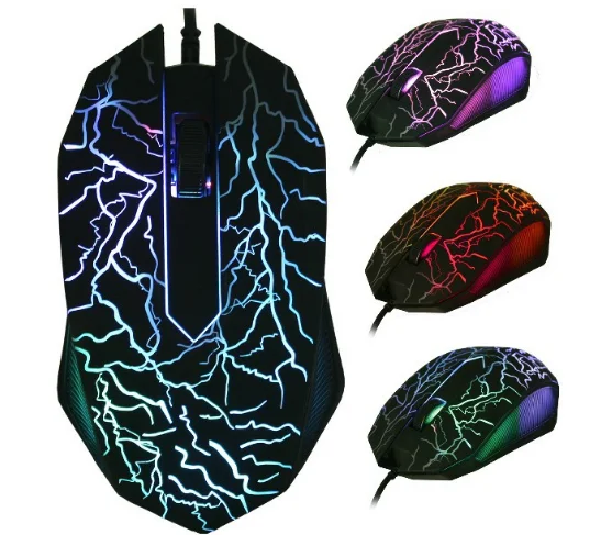 Factory Price Computer Accessories Coloful LED Backlight 6D Optical USB Gaming Mouse For Professional Gamers