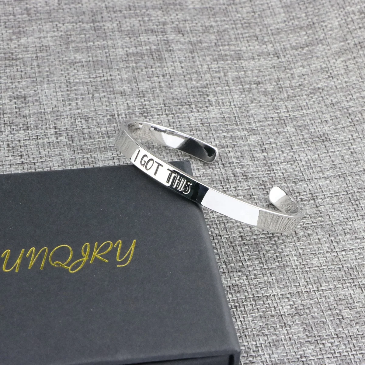 Joycuff Motivational Jewelry Simple Fashion I Got This Open Cuff Bracelet