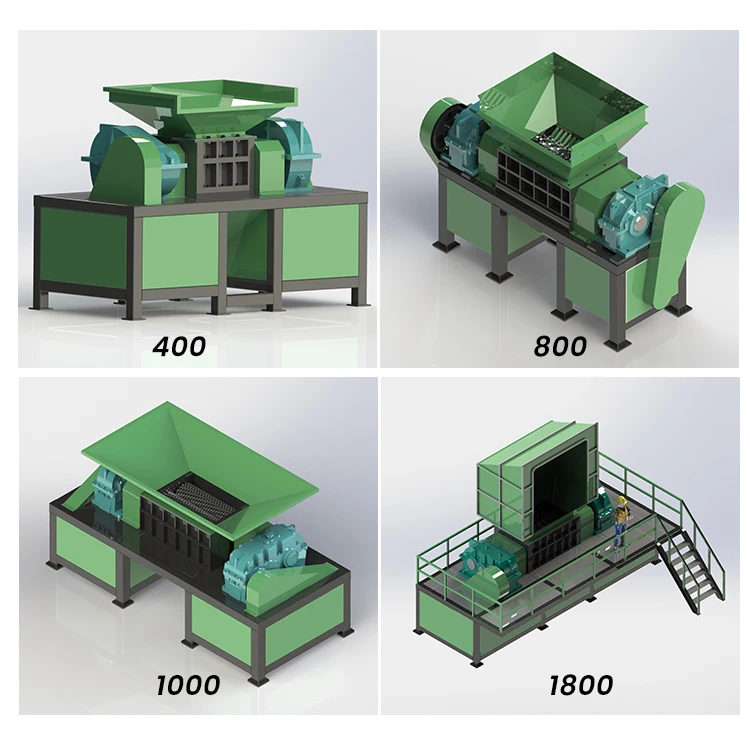 Medium size Scrap metal shredder Scrap metal shredder double shaft shredder