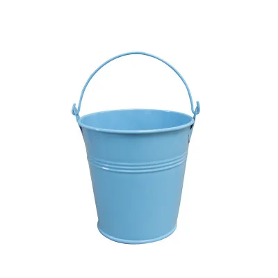  Wholesale Easter Gift Bucket Small Colored Metal with Handle Colorful Zinc