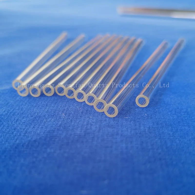 High Quality Low Flat-Bottomed Clear Fused Silica Quartz Glass Sleeve Test Tube