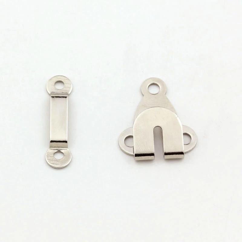 Nickle Free Hook and Bar Closure Eco-friendly Trousers Closures 4 Parts Hooks and  Bars