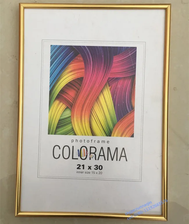 Cheap Wholesale Gold silver a5  A4 A3 A2 A1 PVC Plastic photo frame Certificate Frame  poster frame