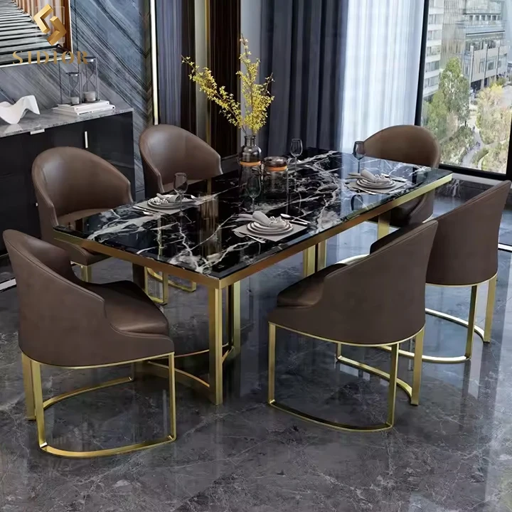 luxury modern marble top dining table set luxury 6 seater for 8 for 6 4 chairs dining room furniture table set 8 chairs