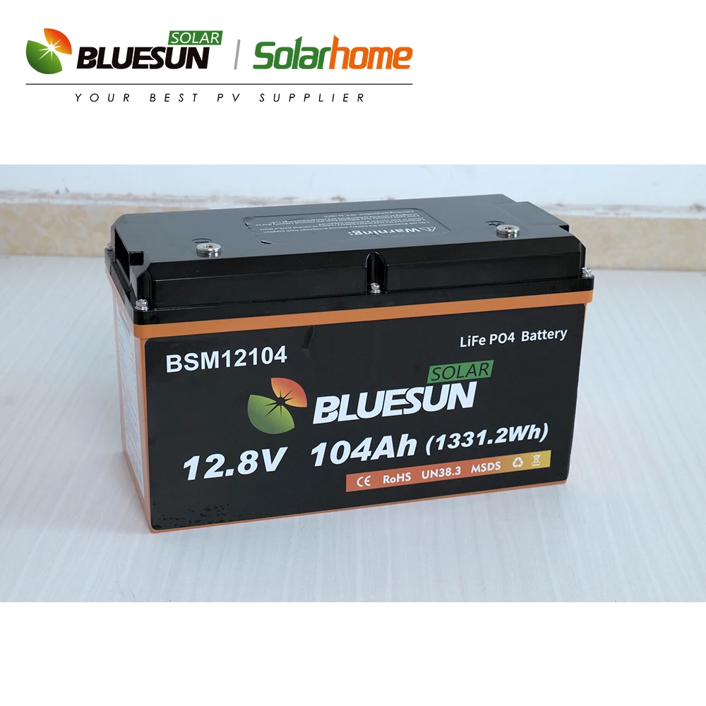 Bluesun 12V 100Ah 24v 100ah 12V 200Ah lithium battery lifepo4 battery charger  price