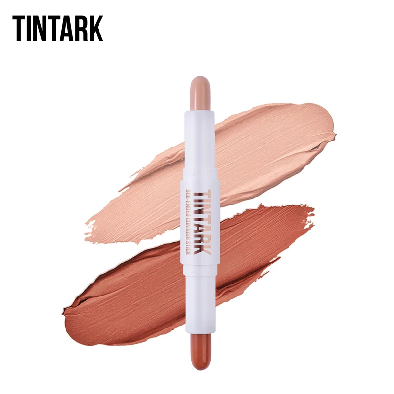 Dropshipping TINTARK Dual Ended Vegan Contouring Make up Cream Highlighter Contour Stick and Concealer for Black Skin