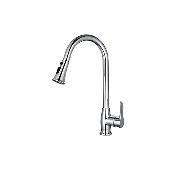 
Pull Out Brass Polished Kitchen Tap Chrome Kitchen Sink faucet kitchen faucets 