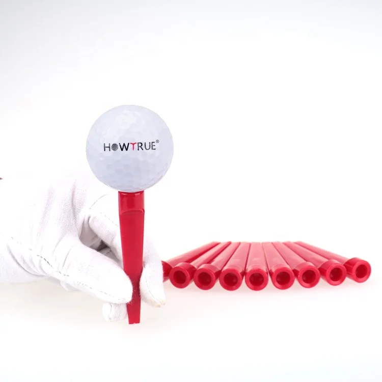 70mm multi color plastic rubber rubber top golf tees /2018 new custom cheap price colorful golftrees /plastic flat tee