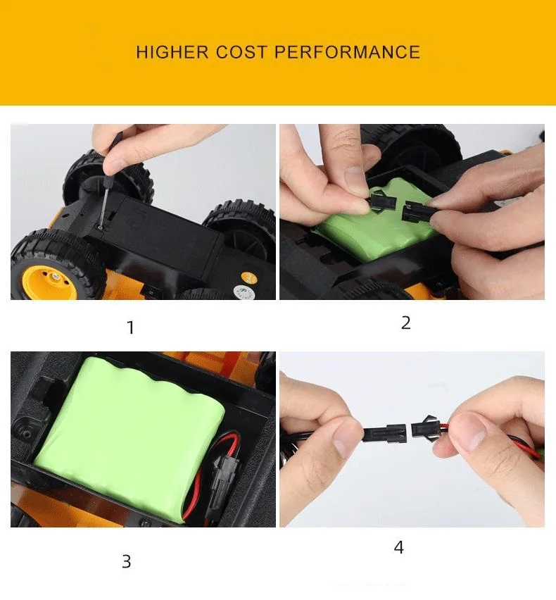 2.4G Hz 8CH Gesture Remote Control Crawler Alloy Excavator 1:45 Rc Construction Toy Trucks Excavator With LED Colorful Light