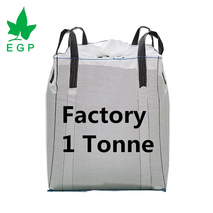 EGP FIBC Big Bag Manufacture New PP Polypropylene 1.5 Ton 2 Ton Jumbo Ton Bags Bulk Bag For Construction