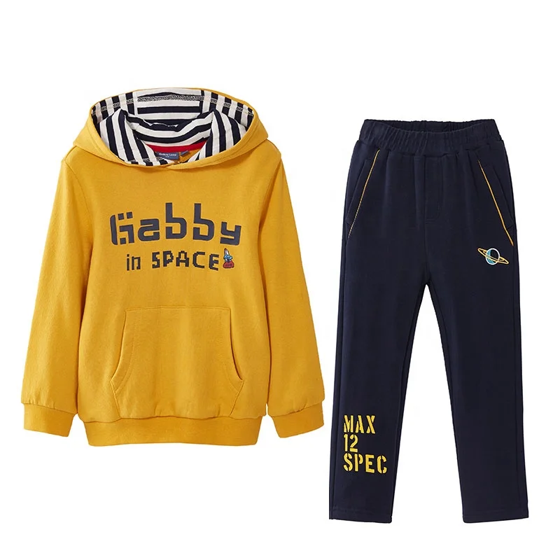 
Gabby Loop Kids Autumn 100%Cotton Hoodie Jogger Sets For Boys 2pcs LongSleeve Children Clothing Sets 