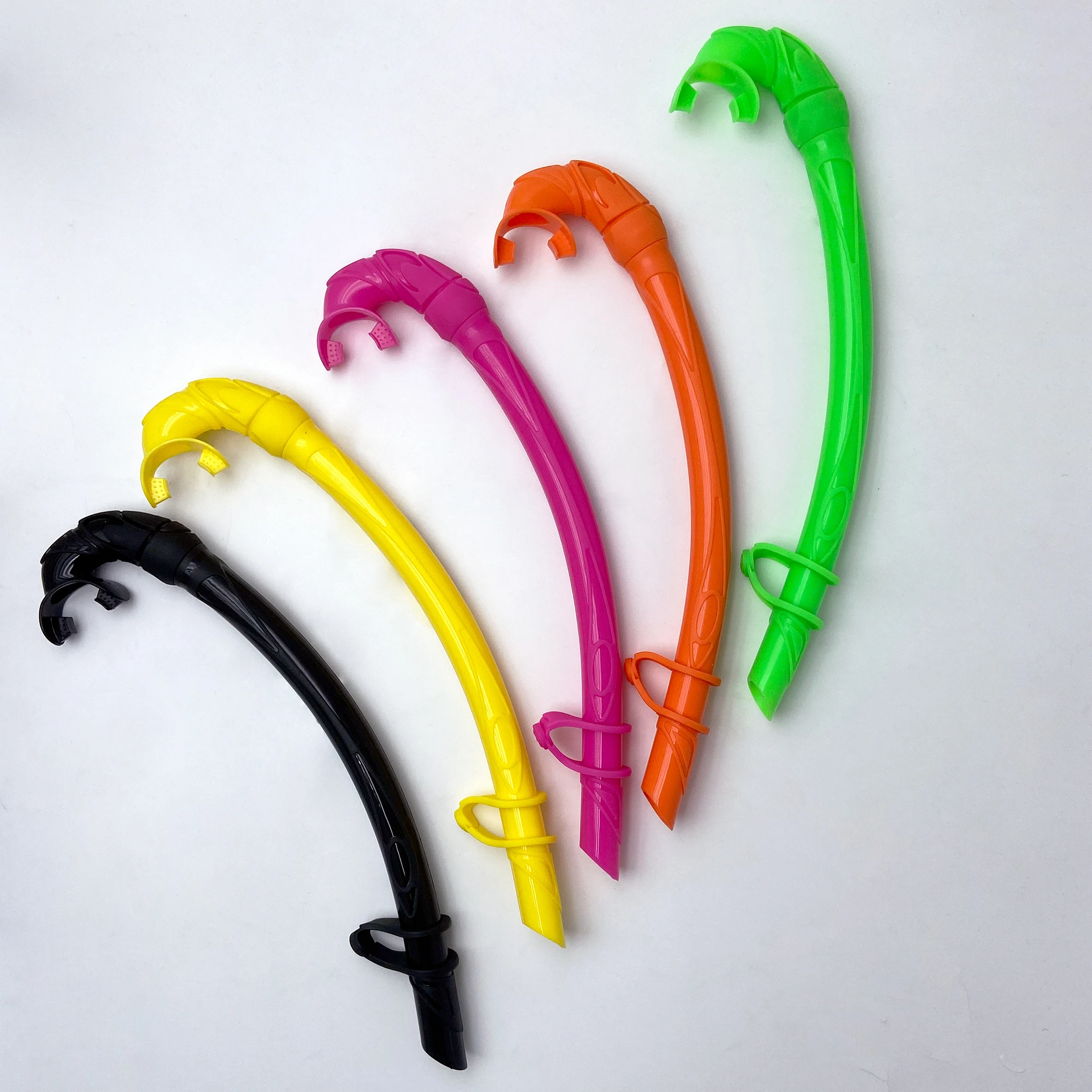 Adult Free Diving Snorkel Scuba Training And Wet Use Comfortable Silicone Mouthpiece Simple Clip Large Caliber No Valve Breath