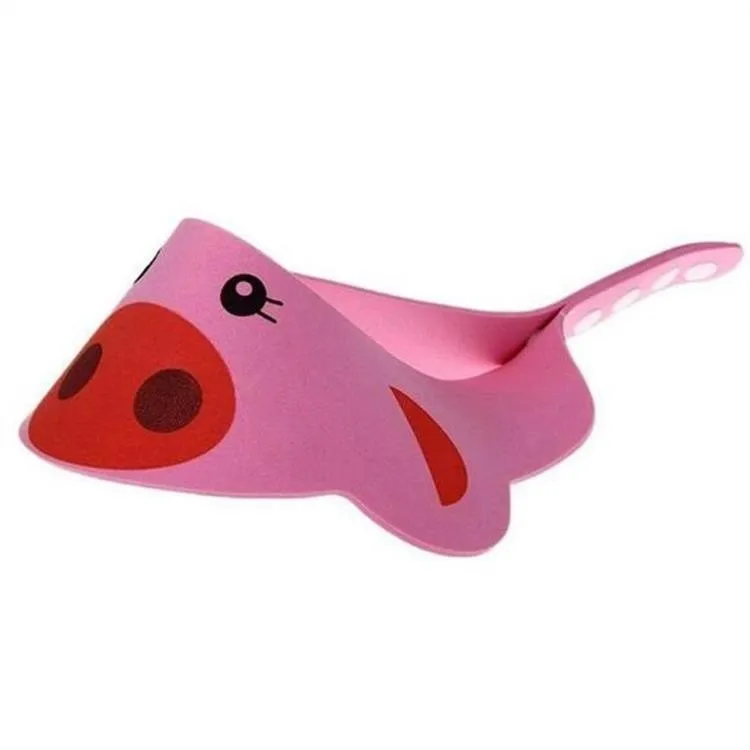 
custom logo Visor Caps Hat For Baby Wash Hair Safe Shampoo Shower Bathing Bath Protect Soft Cap Adjustable Baby shower caps 