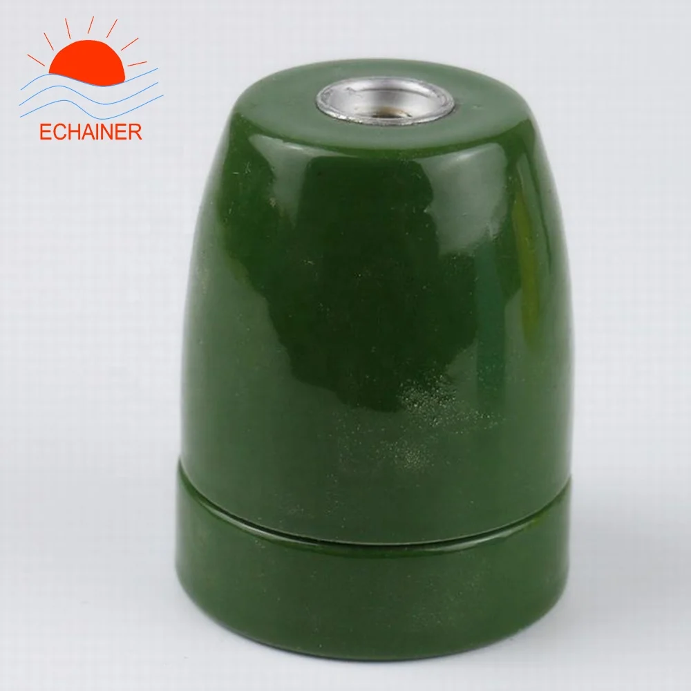 high quality colorful powerful E27 ceramic lamp socket holder converter