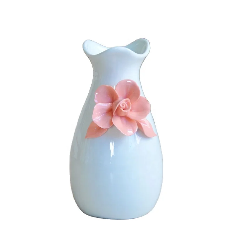 Custom Japanese decorative small vase set white Factory handmade ceramic vases for home decor