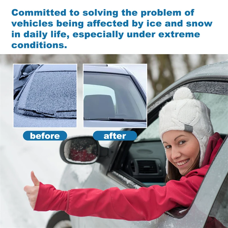 RAYHONG 20pcs snow melting effervescent tablets car glass deicing defrosting tablet efficient ice melter for car snow removal