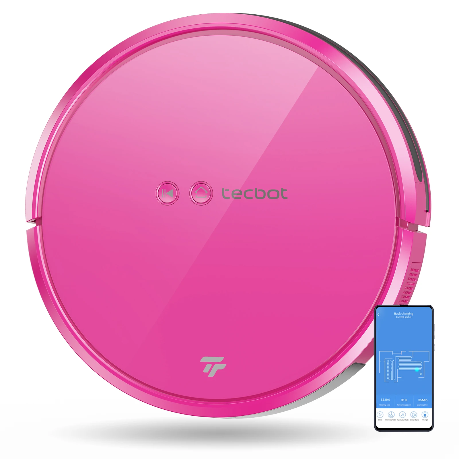 Tecbot S1 vacuum Cleaner Floor Clean Robotic Automatic Quiet motor Anti-fall Anti-bump Robot 2600mah battery