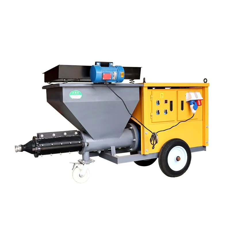 Style 711 Wall Screeding Plaster Mortar Spray Machine China Price For Cement  Concrete Mortar Plaster Spraying Machine