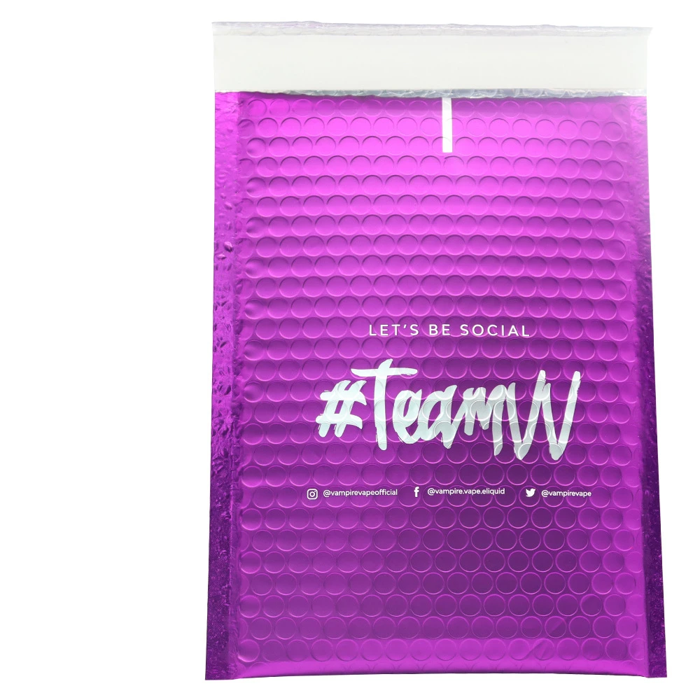 Aluminum Bubble Mailer Customized Foil Mailing Envelopes Protective Co-extruded Film Bag With Logo