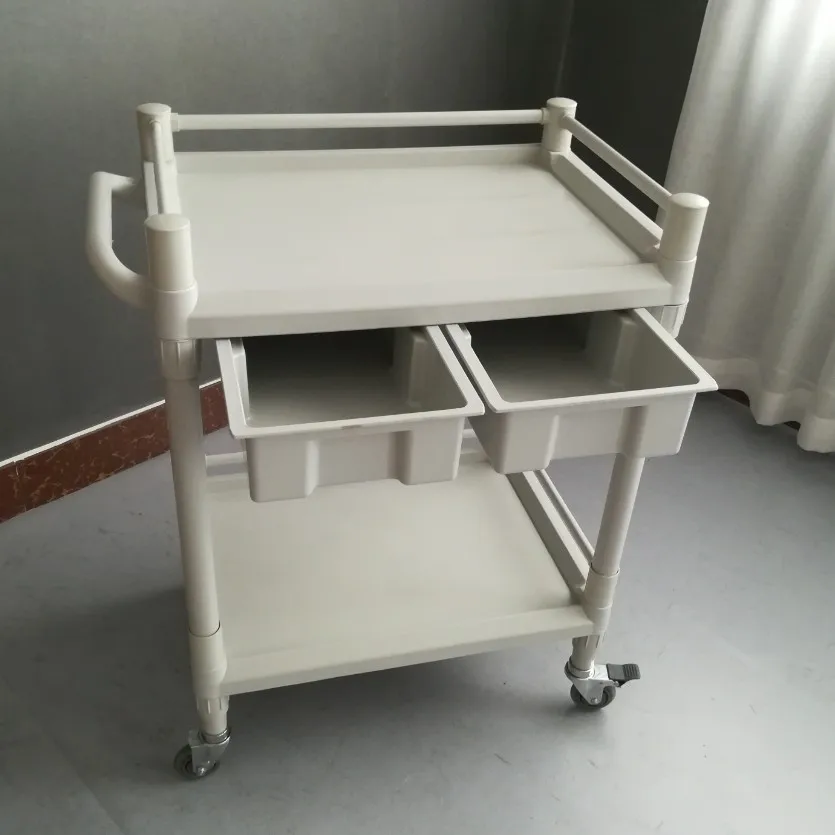
hospital used nurse trolley drawer medical cart for sale 