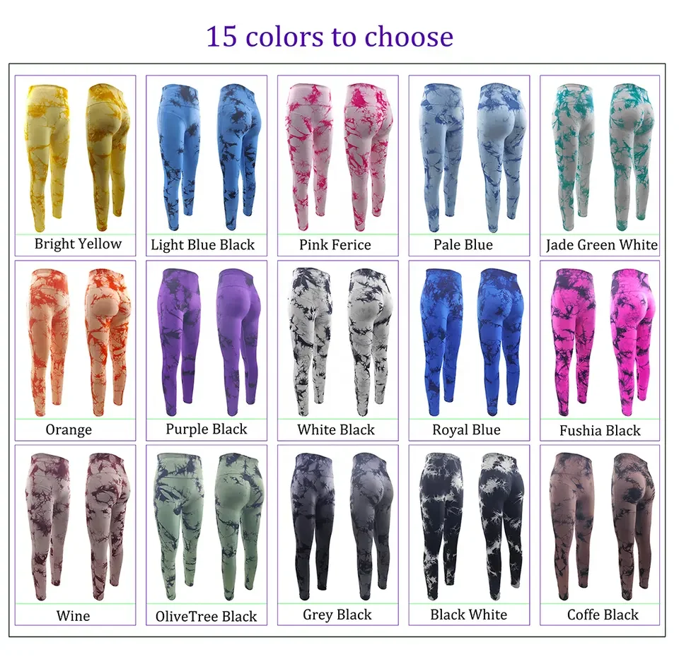 Buttery Soft Toddler Thermo Sweat All In Motion Seamless Butt Lift Waist Shaper Tie Dye Leggings For Women