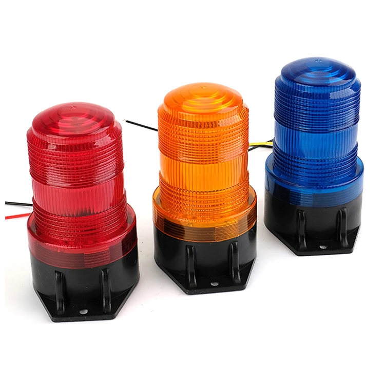 Custom 12v 24v amber red blue car led flashing warning light