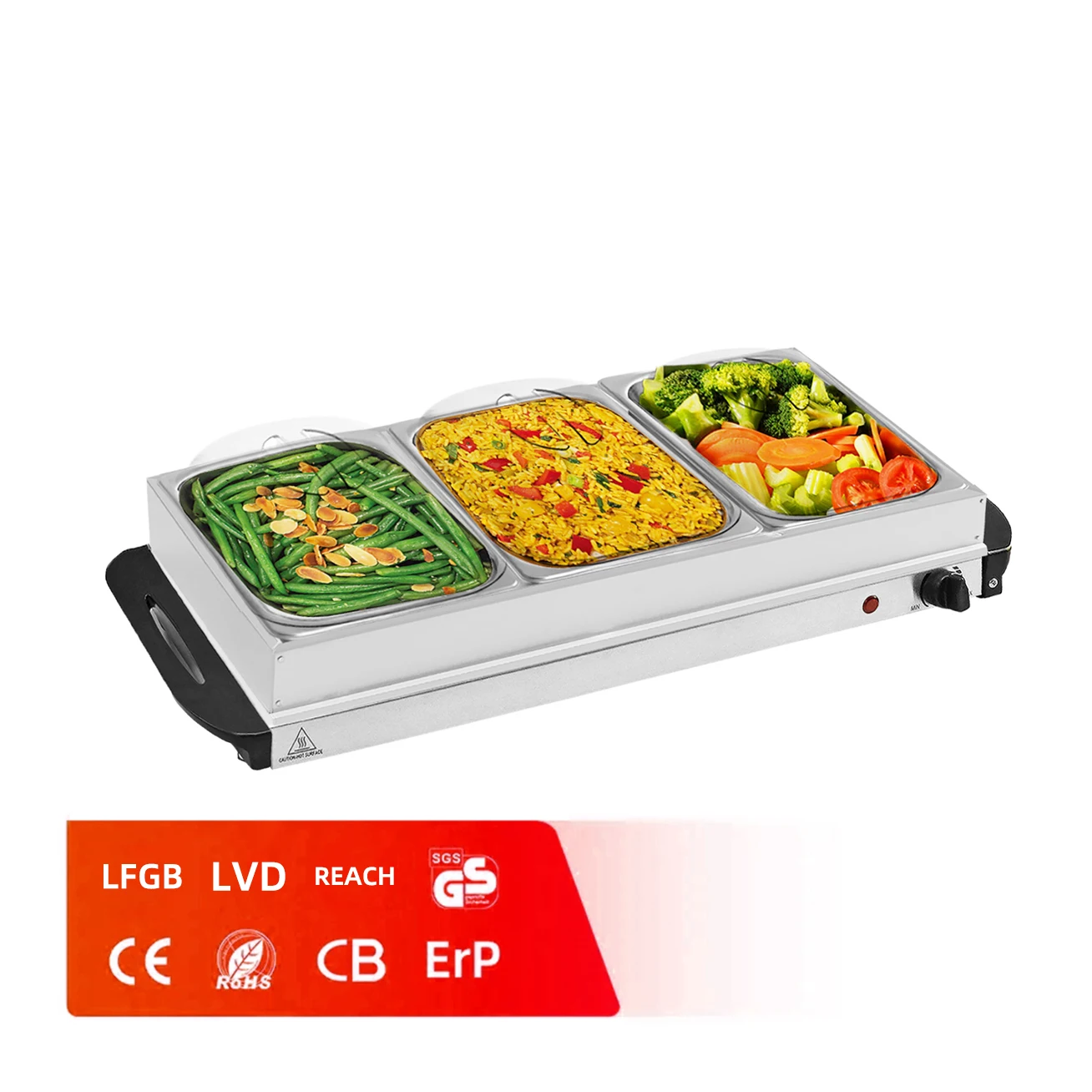 CE/CB/EGL/GS catering commercial party stainless steel electric buffet food warmers set server for home use
