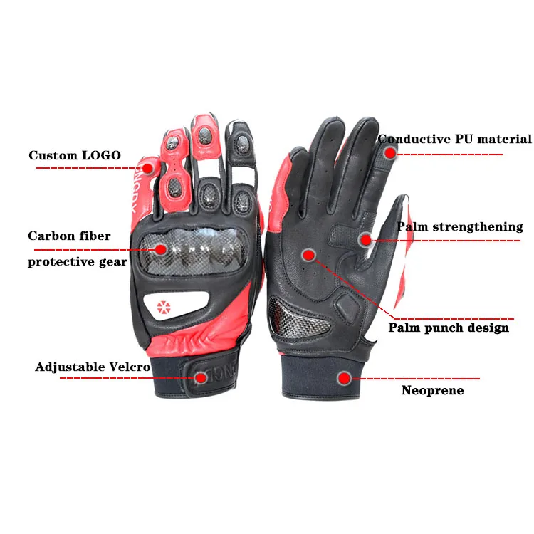 2024 New Motorcycle Bike Racing Cycling Gloves With Touch Screen For Men Motorbike Riding Glove