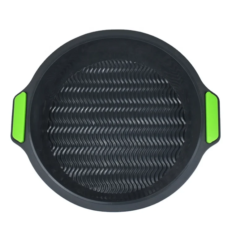 Non Stick Circle Silicone Bread Baking Trays Maker Mold Round Cake Pan