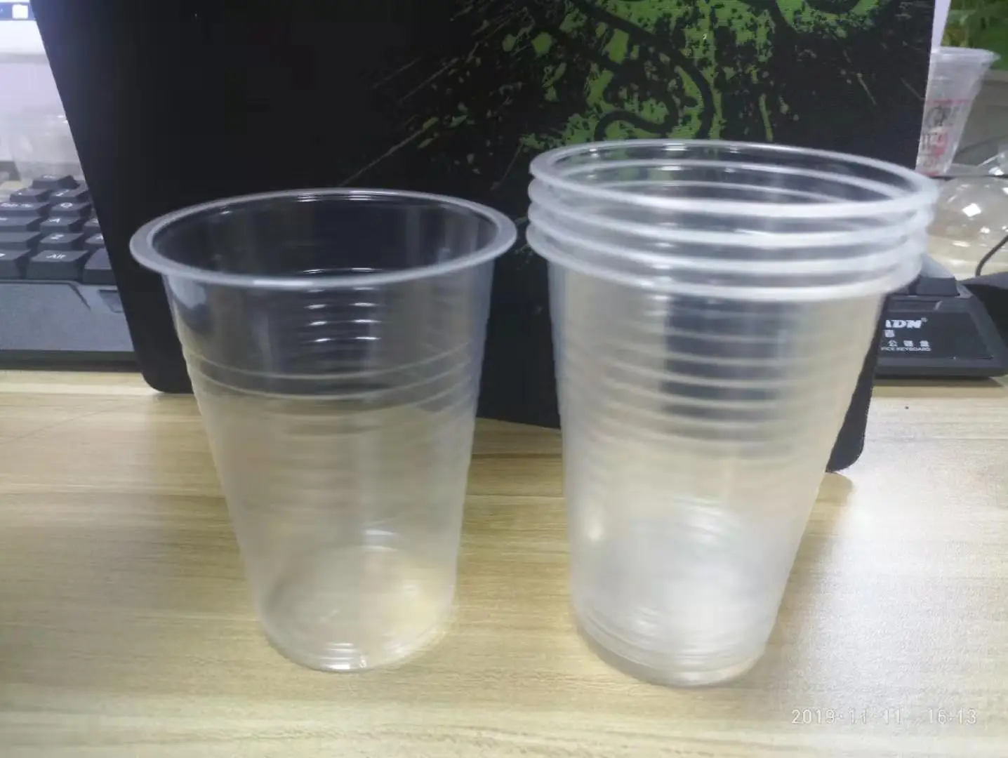200ml ps white plastic cups/ aviation drinking 7oz 200ml pet disposable glass/7oz plastic cups disposable