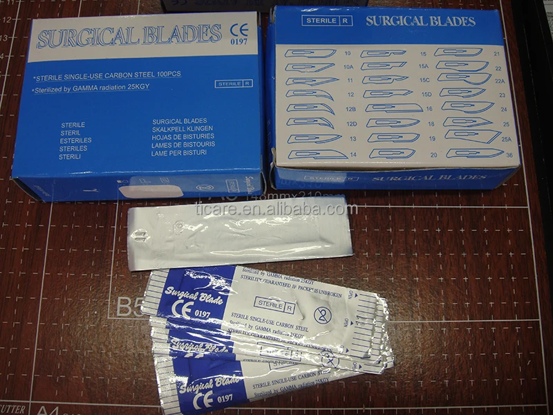 Stainless steel Knife Blade Carbon Disposable Surgical Scalpel Blades