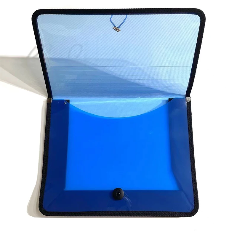 Letter Size Expanding pp File Folder Document Organizer with Elastic Cord Button Closure Clear Colored Poly Envelopes File