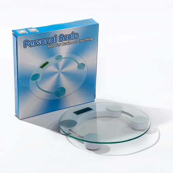 New products Scale 180kg transparent usb battery version Body Round Weighing Balance Scales